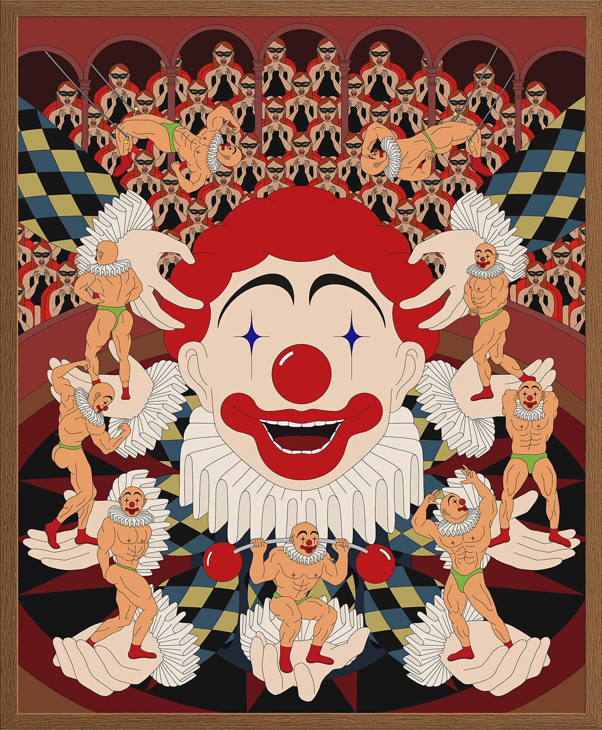 "The Strongman's Shadow" 38x46cm. Giclée. 2025.