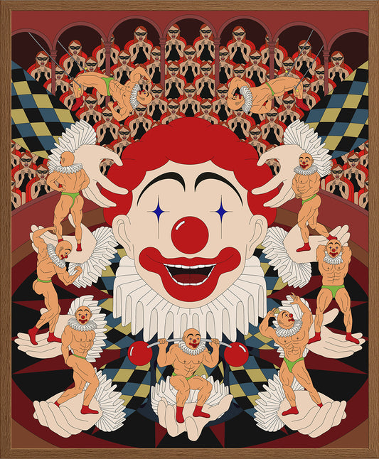 "The Strongman's Shadow" 38x46cm. Giclée. 2025.